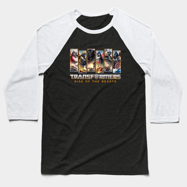 Transformers Rise Of The Battle! Baseball T-Shirt by Orlind